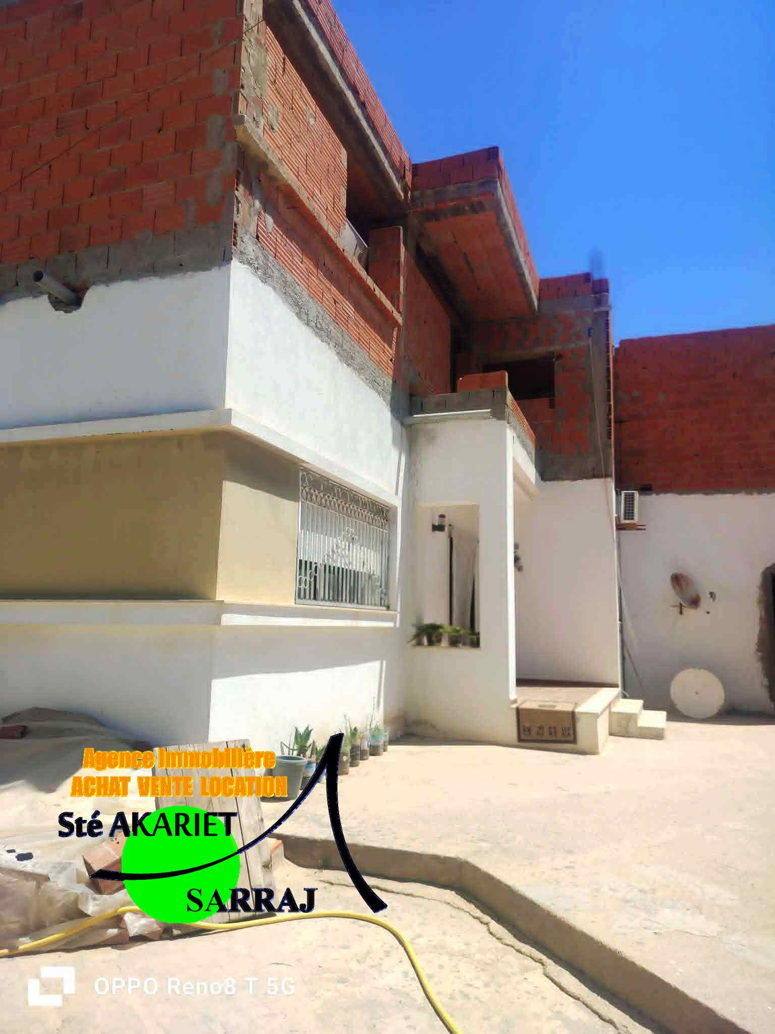 Kalaa Essghira&nbsp;Cite Chragui&nbsp;Vente&nbsp;Maisons&nbsp;Villa rdc et 1�r �tage kalaa seghira cit� chragui