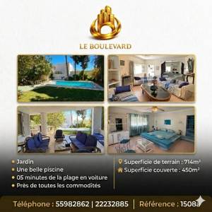 Hammamet&nbsp;Hammamet&nbsp;Vente&nbsp;Maisons&nbsp;A  villa s6 avec piscine  ref1508a