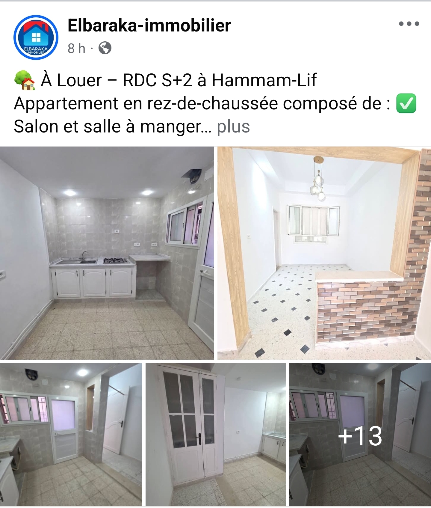 Hammam Lif&nbsp;Hammam Lif&nbsp;Location&nbsp;Maisons&nbsp;Rdc s2 � hammamlif 700dt