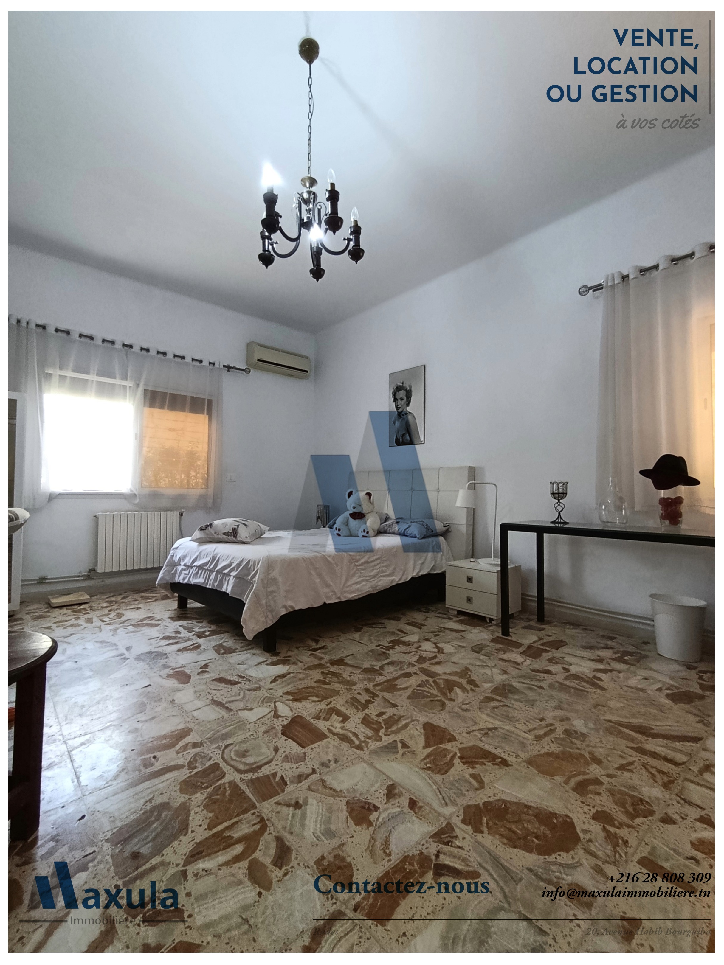 Rades&nbsp;Rades&nbsp;Vente&nbsp;Maisons&nbsp;Etage de villa en rdc en plein coeur de rades