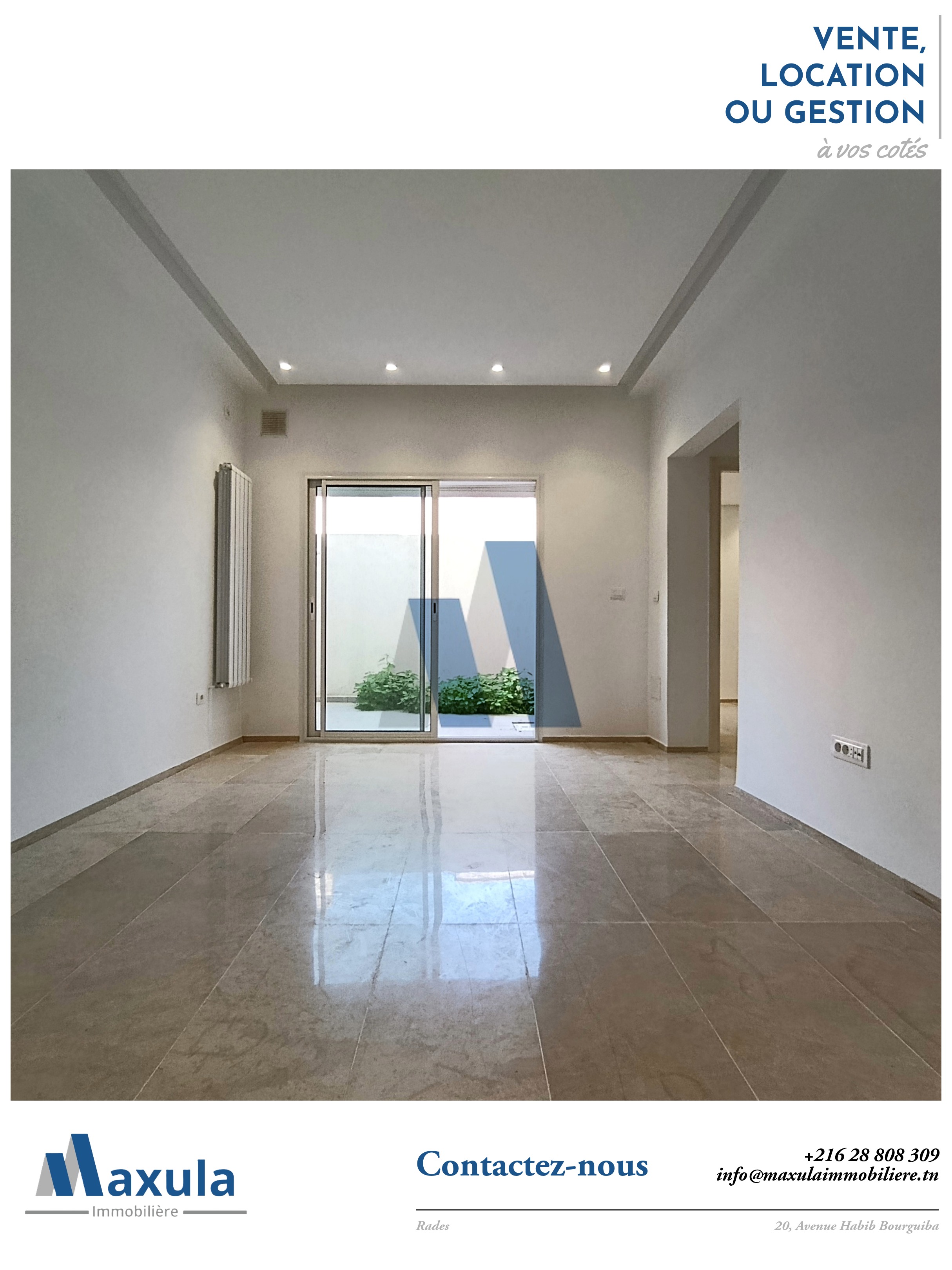 Rades&nbsp;Rades&nbsp;Location&nbsp;Appart. 2 pi�ces&nbsp;Appartement s1 haut standing a rades plage