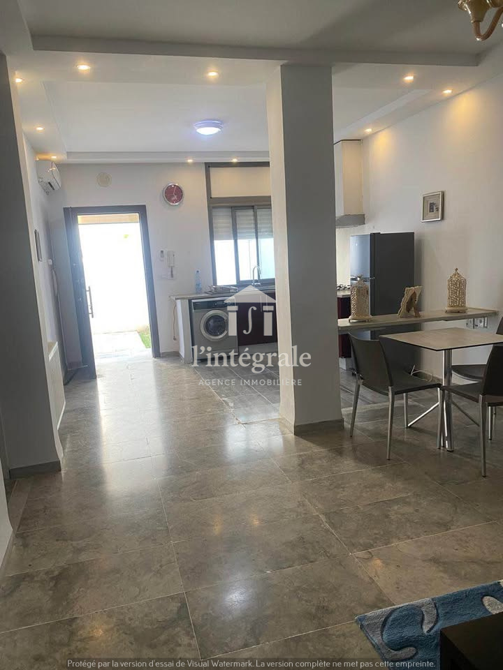 Mnihla&nbsp;Jardins d'el Menzah&nbsp;Location&nbsp;Appart. 2 pi�ces&nbsp;Magnifique s1 meubl� avec jardin