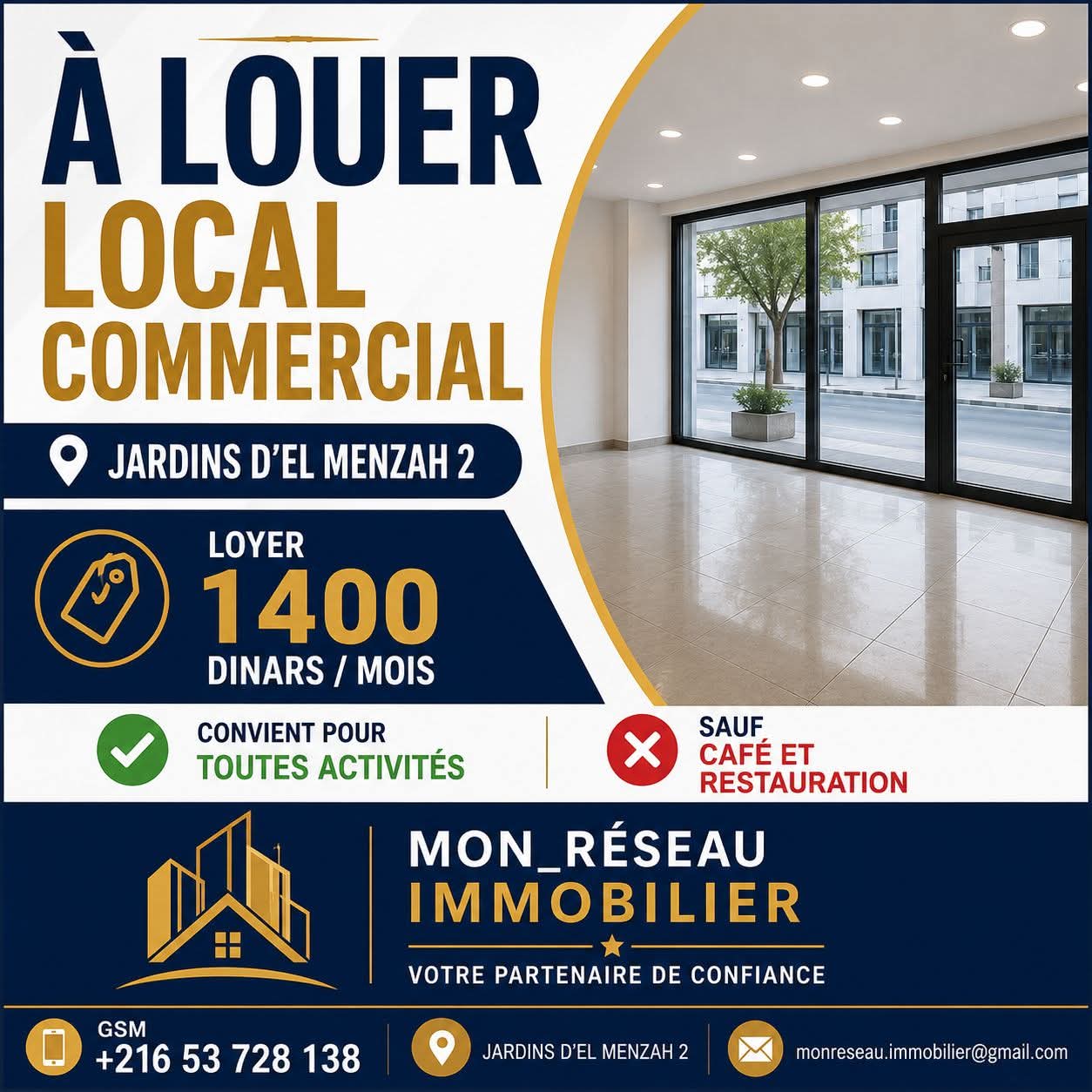 Bureaux & Commerces&nbsp;Surfaces