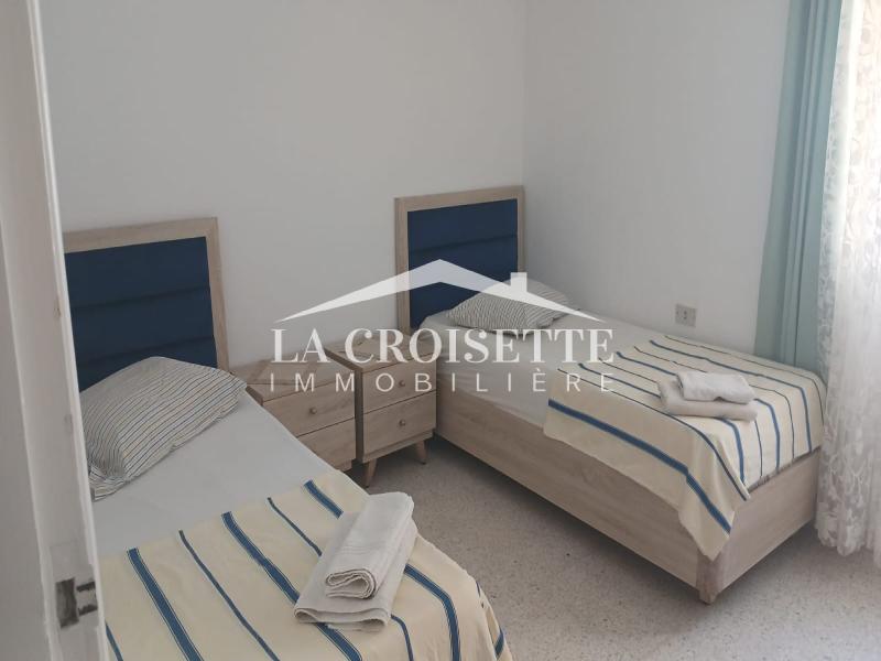 La Marsa&nbsp;Cite Erriadh&nbsp;Location&nbsp;Appart. 3 pi�ces&nbsp;Rez de chauss�e s2 meubl� � la marsa mrcl0354