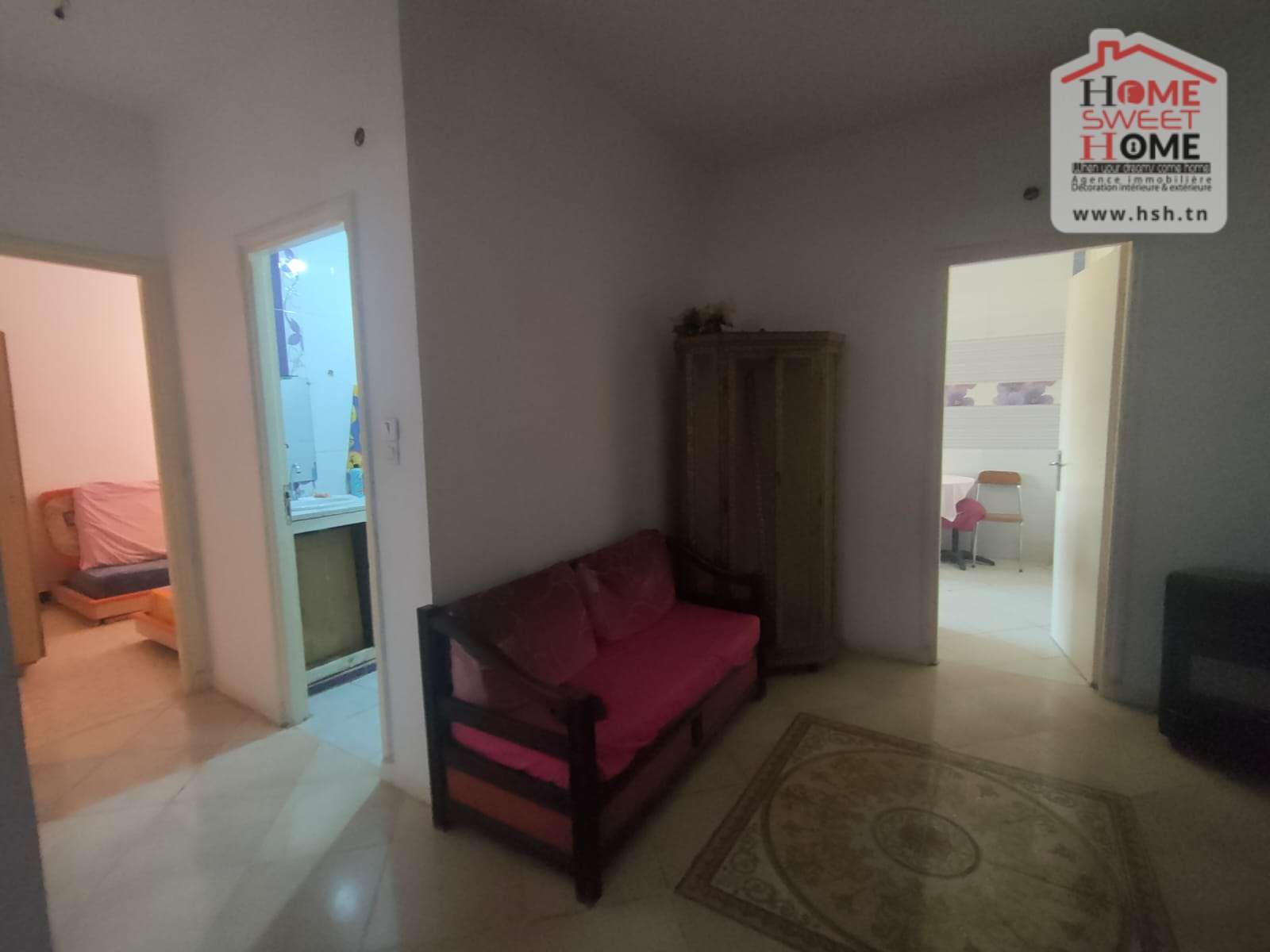 Rades&nbsp;Rades&nbsp;Location&nbsp;Appart. 3 pi�ces&nbsp;Appart s2 meubl� pois de senteur � rades