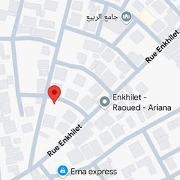 Raoued&nbsp;Cite Ennkhilet&nbsp;Terrain&nbsp;Terrain nu&nbsp;Terrain constructible cl�tur� fait le coin