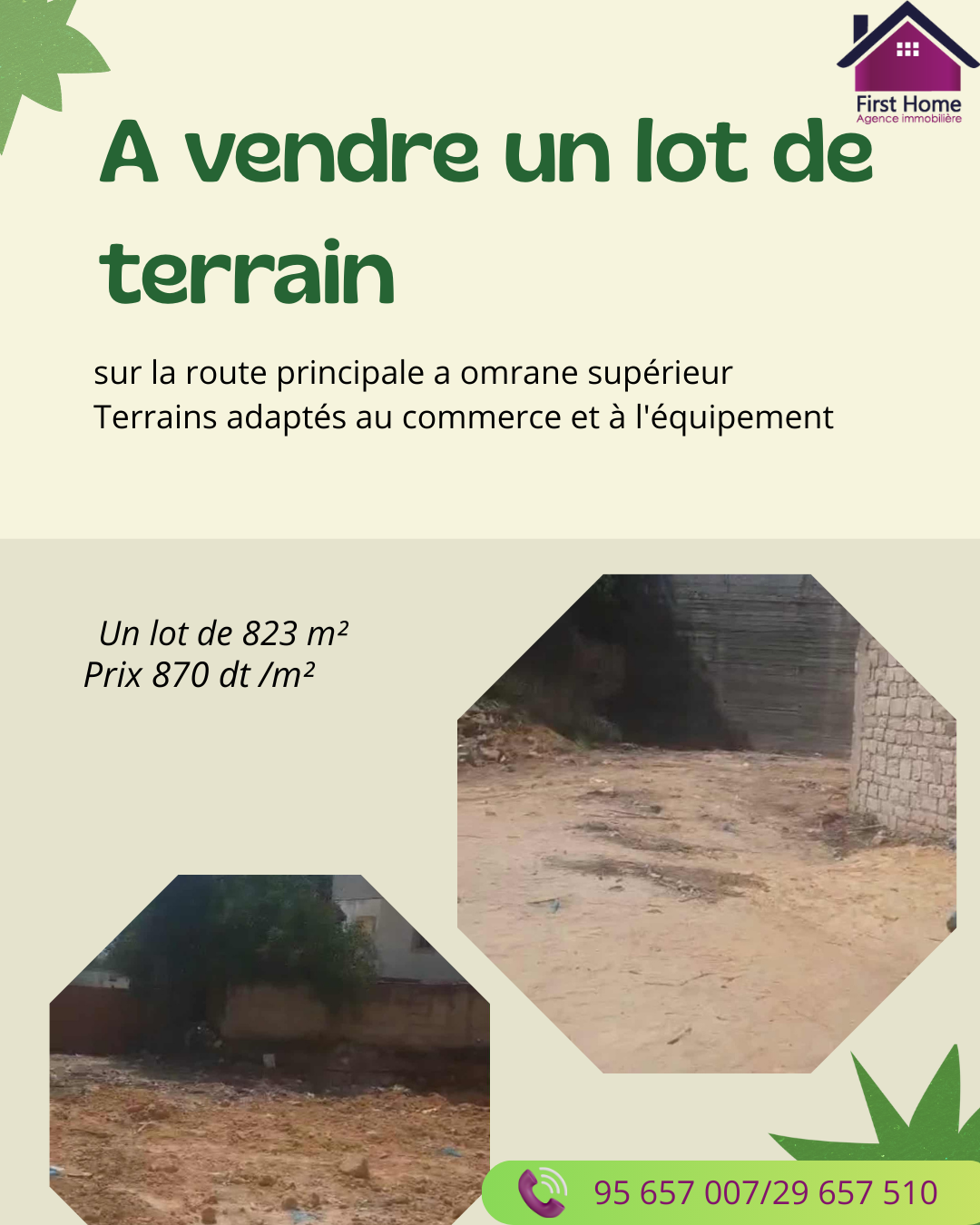 El Omrane Superieur&nbsp;El Omrane Superieur&nbsp;Terrain&nbsp;Terrain nu&nbsp;Terrain el omrane