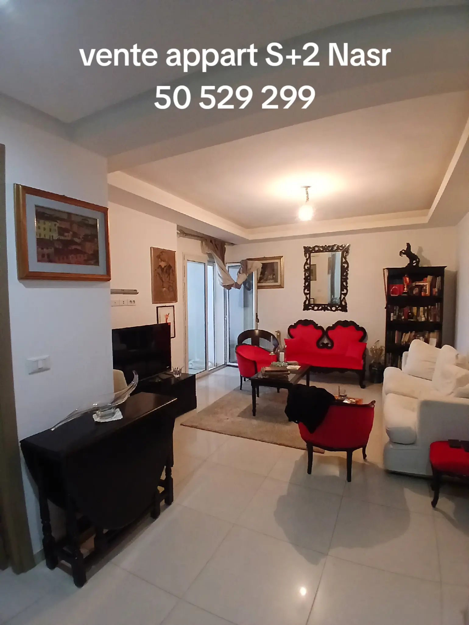Ariana Ville&nbsp;Cite Ennasr 2&nbsp;Vente&nbsp;Appart. 3 pi�ces&nbsp;Appartement s2 cit� nasr av hedi nouira
