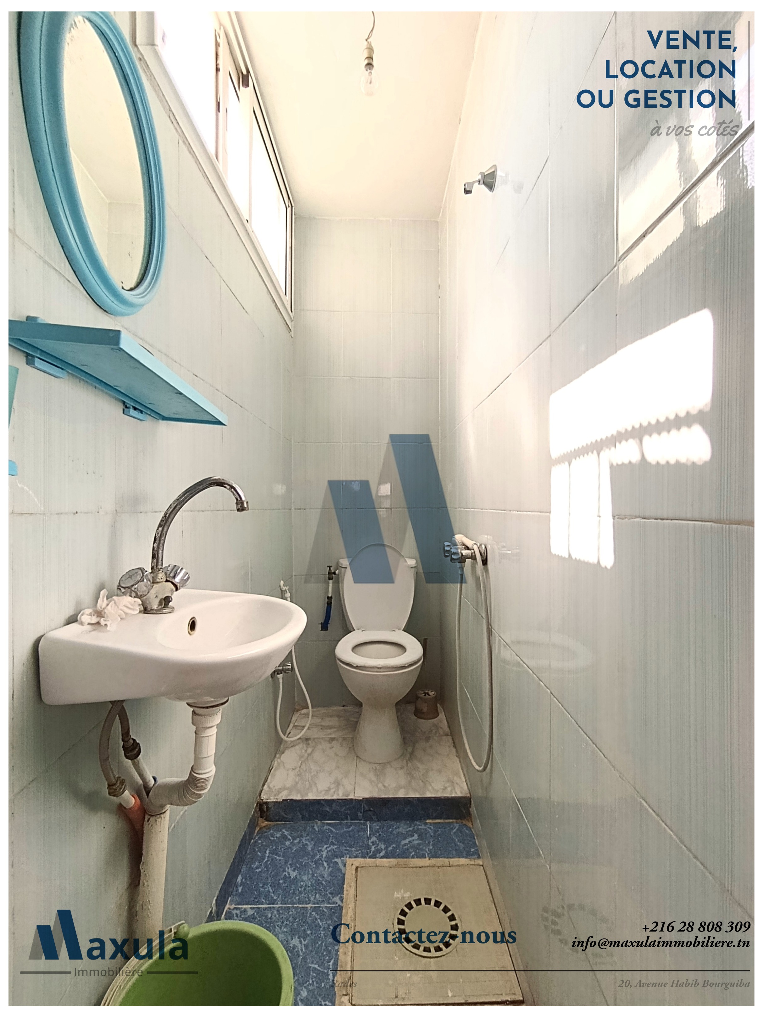 Rades&nbsp;Cite Rades 2&nbsp;Location&nbsp;Appart. 2 pi�ces&nbsp;Appartement s1 meuble a rades 2