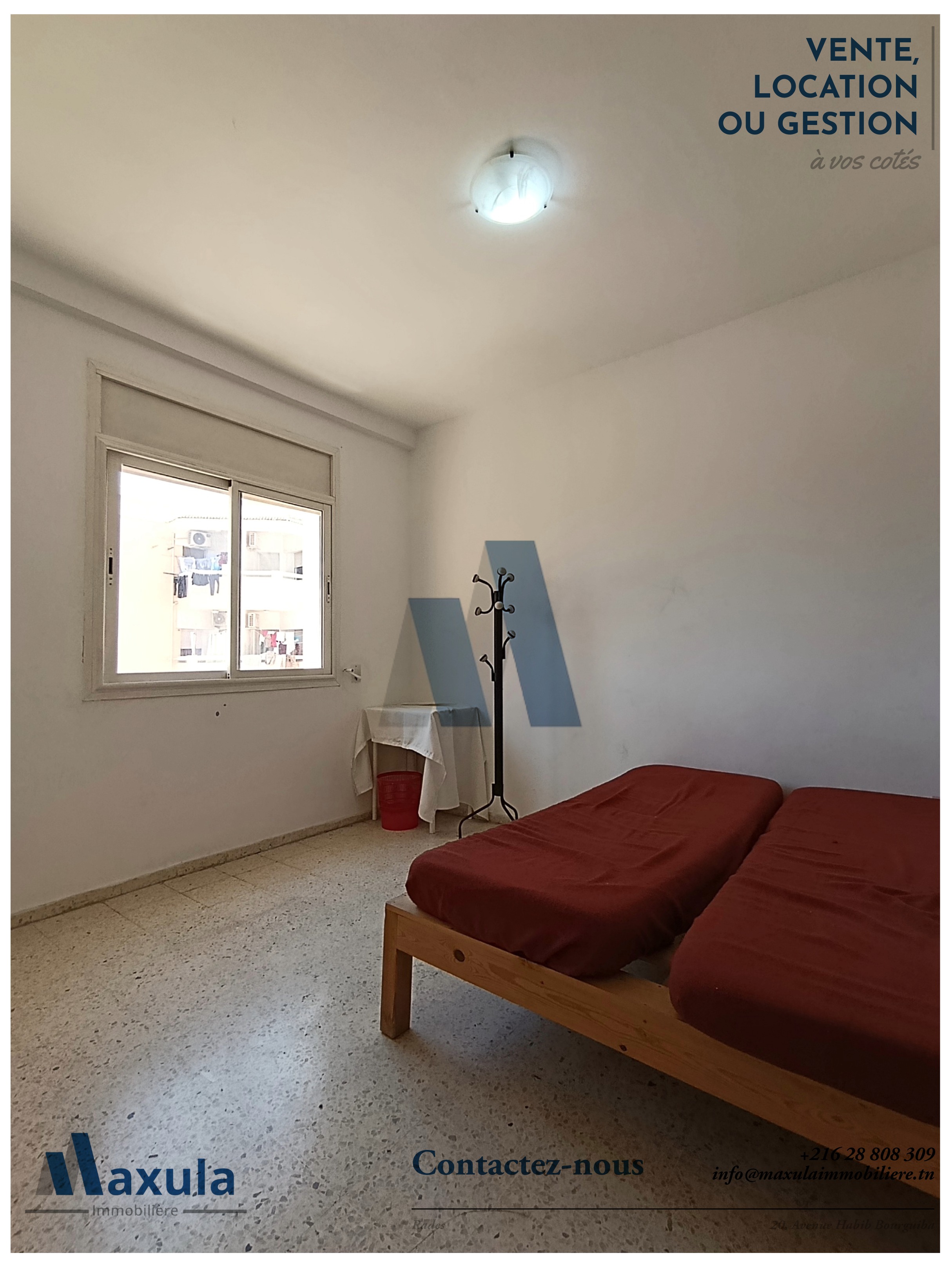 Rades&nbsp;Village Mediterranee&nbsp;Location&nbsp;Appart. 4 pi�ces&nbsp;Appartement s3 meuble a rades olympique