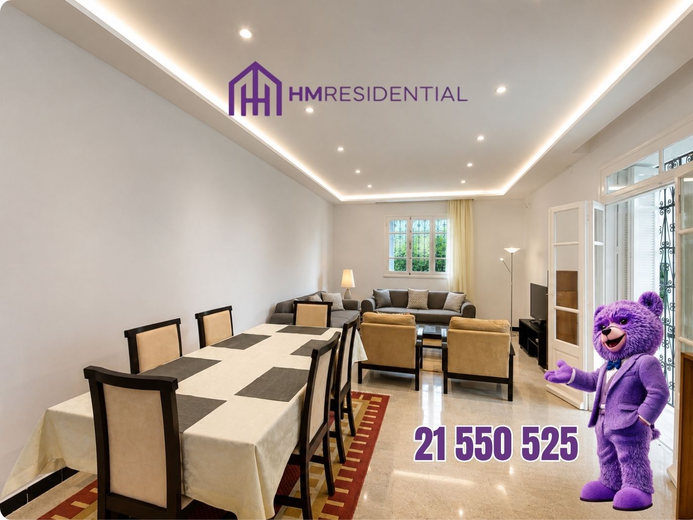 La Marsa&nbsp;Marsa Safsaf&nbsp;Location&nbsp;Appart. 3 pi�ces&nbsp;S3 meubl� � la marsa corniche