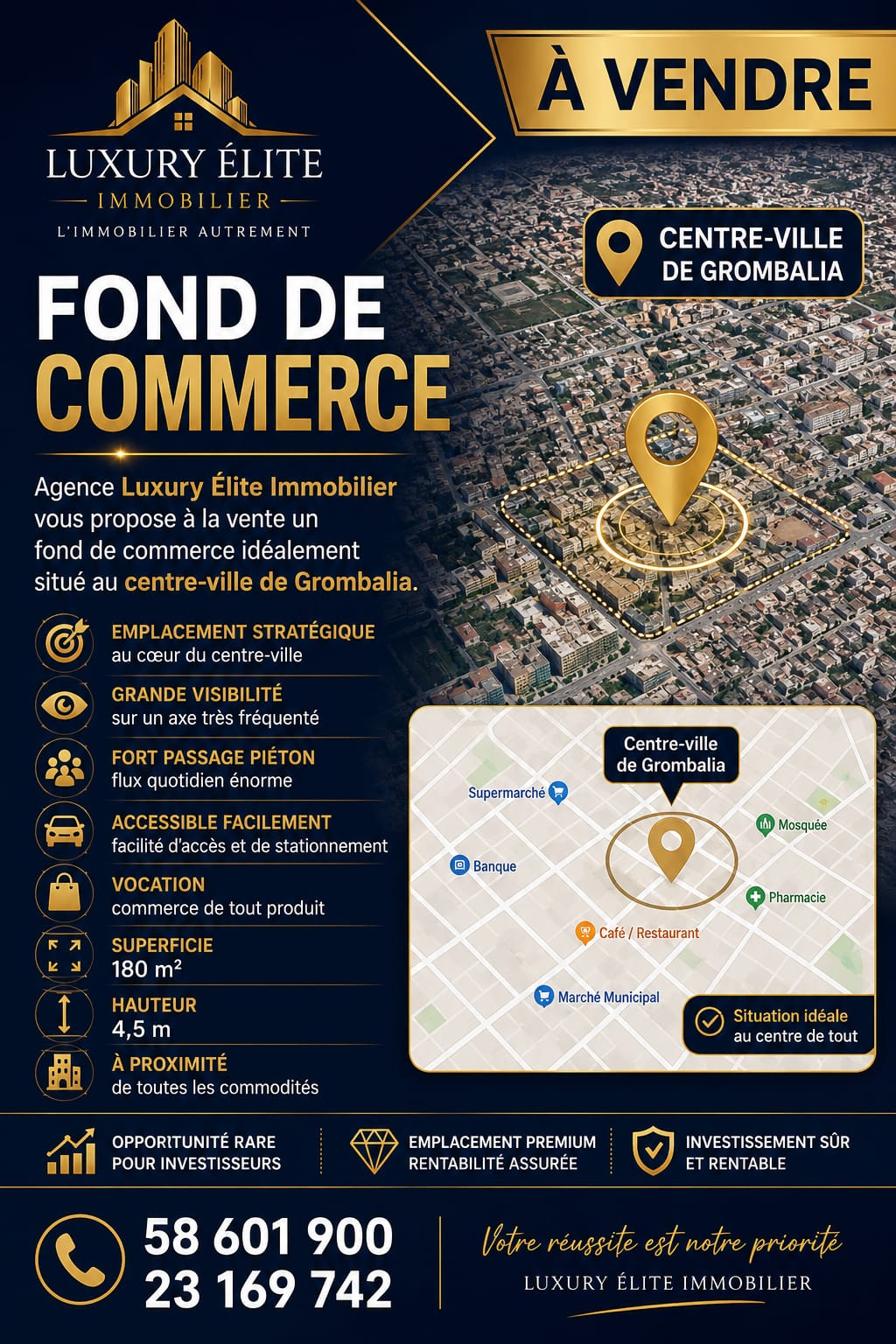 Bureaux & Commerces&nbsp;Fond de Commerce