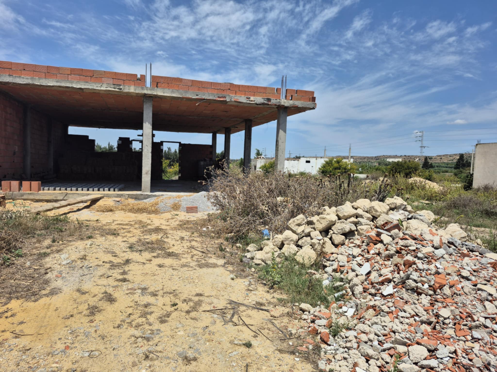 Beni Khalled&nbsp;Bir Drassen&nbsp;Vente&nbsp;Maisons&nbsp;Maison en cours de construction