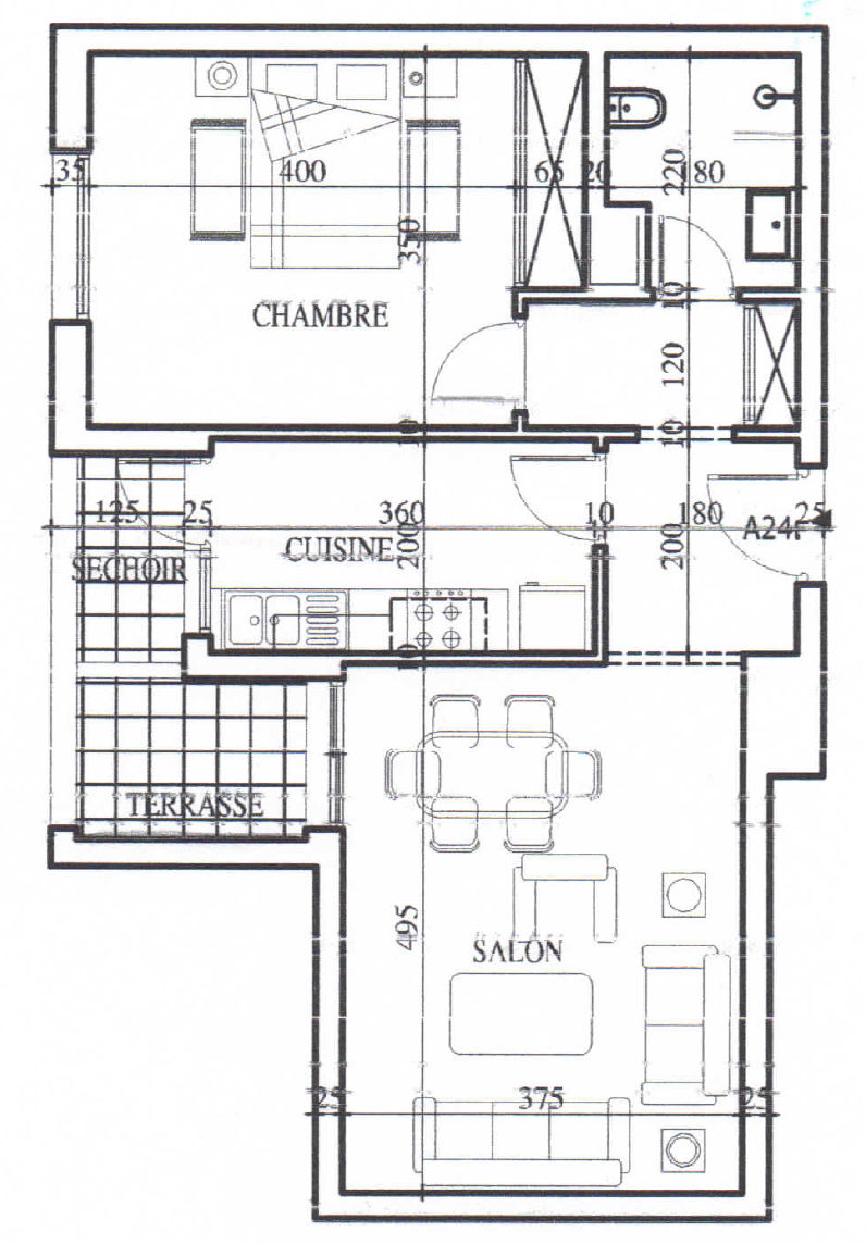 Ain Zaghouan&nbsp;Ain Zaghouan&nbsp;Location&nbsp;Appart. 2 pi�ces&nbsp;Tr�s bel s plus 1