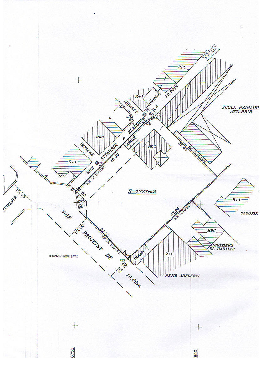 Sfax Sud&nbsp;El Ain&nbsp;Terrain&nbsp;Terrain nu&nbsp;Terrain 1430 m2 route el ain  km 2