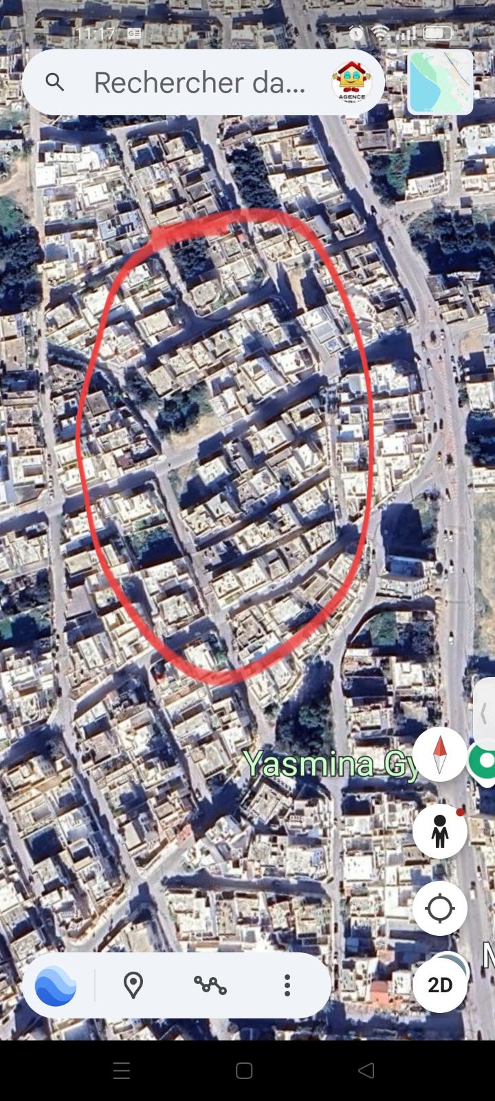 Hammam Sousse&nbsp;Hammam Sousse Gharbi&nbsp;Terrain&nbsp;Terrain nu&nbsp;Terrain constructible 406 m titre foncier