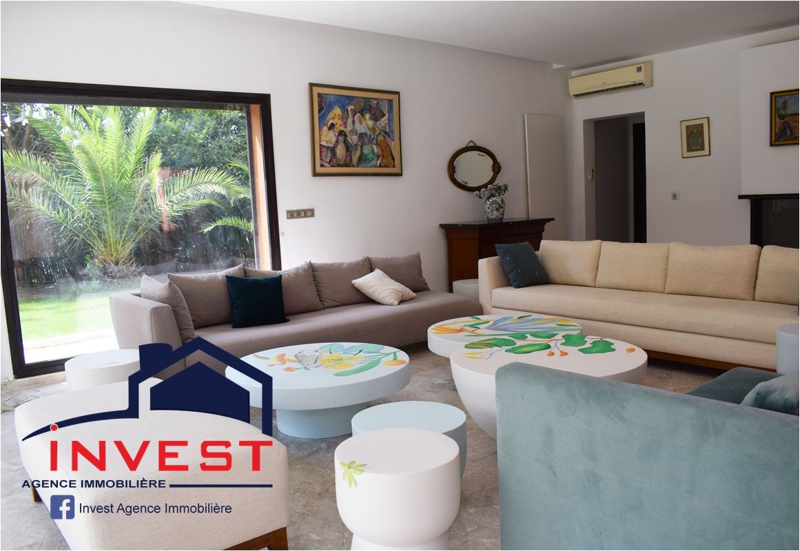 La Marsa&nbsp;Gammart&nbsp;Location&nbsp;Maisons&nbsp;Villa meubl�e vue panoramique golf gammarth