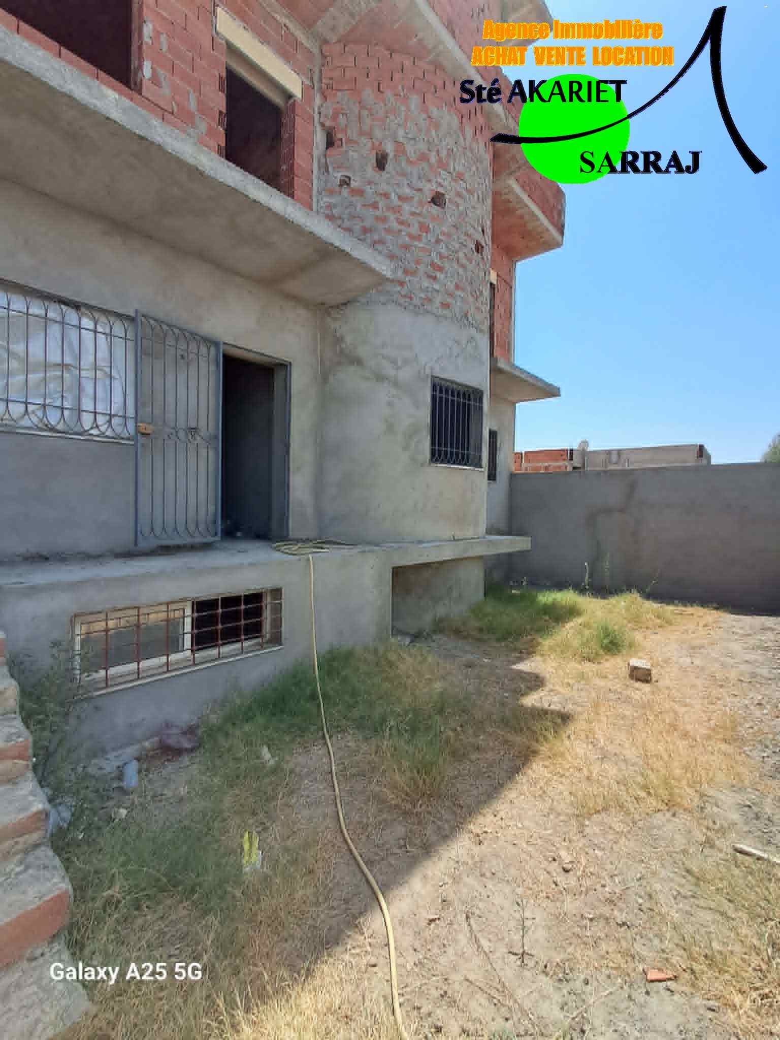 Akouda&nbsp;Akouda&nbsp;Vente&nbsp;Maisons&nbsp;Villa inachev� r1 pas loin de municipalit� akouda