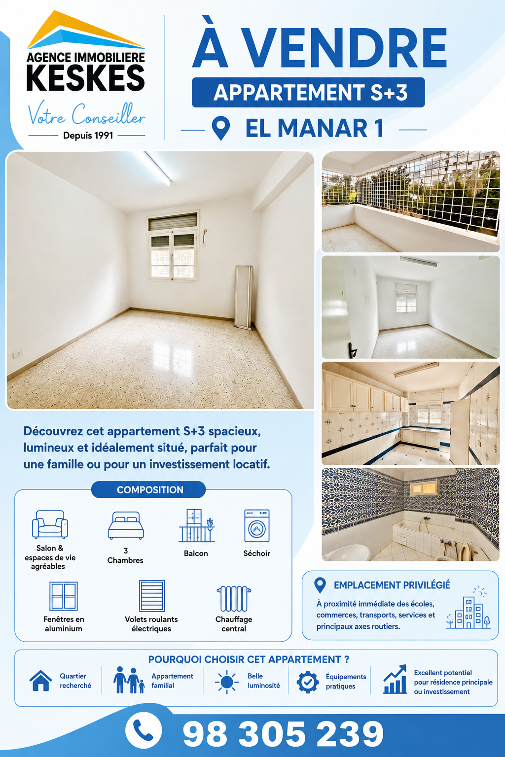 Vente&nbsp;Appart. 5 pi�ces+