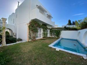 Carthage&nbsp;Sidi Bousaid&nbsp;Location&nbsp;Maisons&nbsp;   villa s4 avec piscine  ref258a