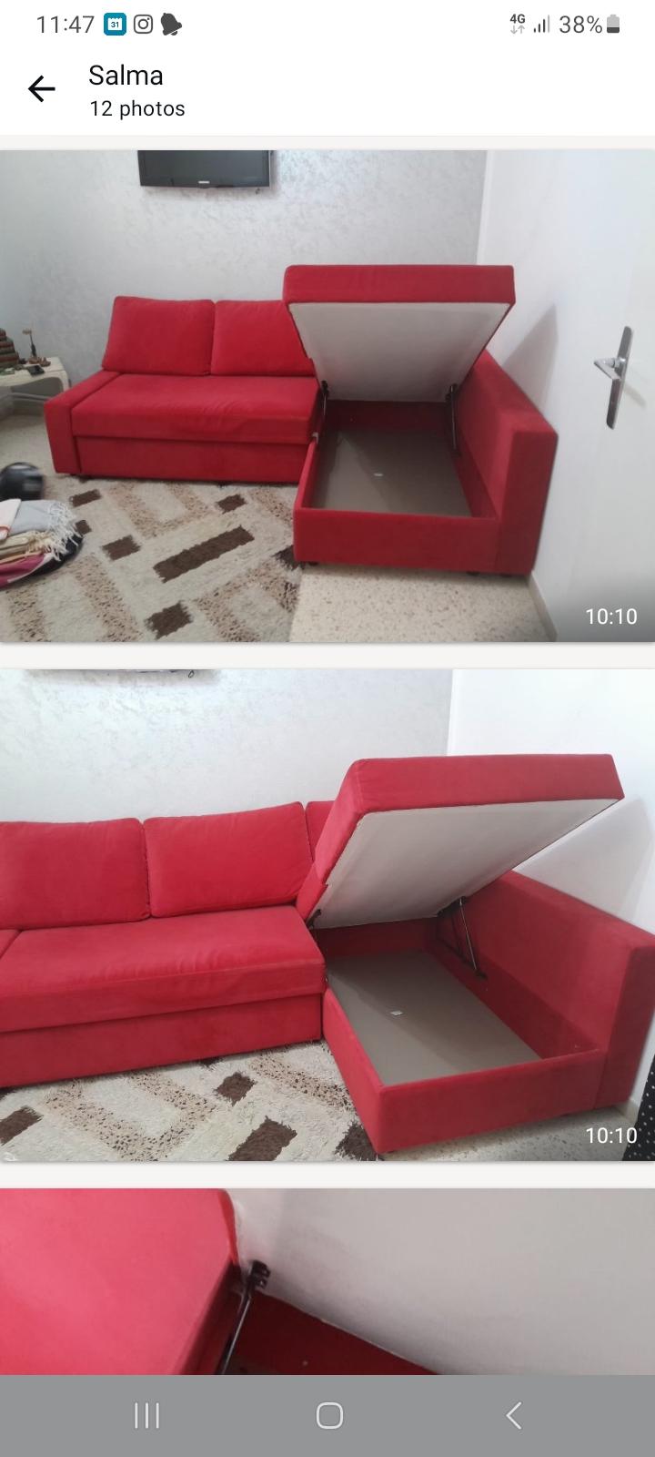 El Mourouj&nbsp;El Mourouj&nbsp;Salon - Salle � manger &nbsp;Salons&nbsp;Salon presque neuf