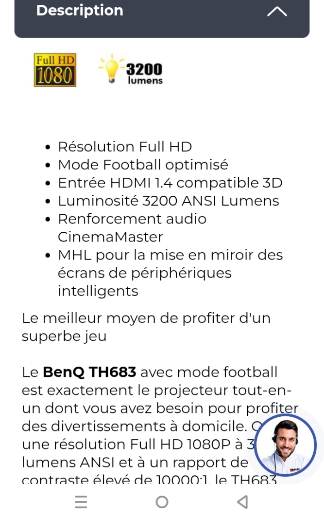 El Menzah&nbsp;El Menzah 1&nbsp;Projecteurs&nbsp;Vid�oprojecteur&nbsp;Projecteur benq haute gamme