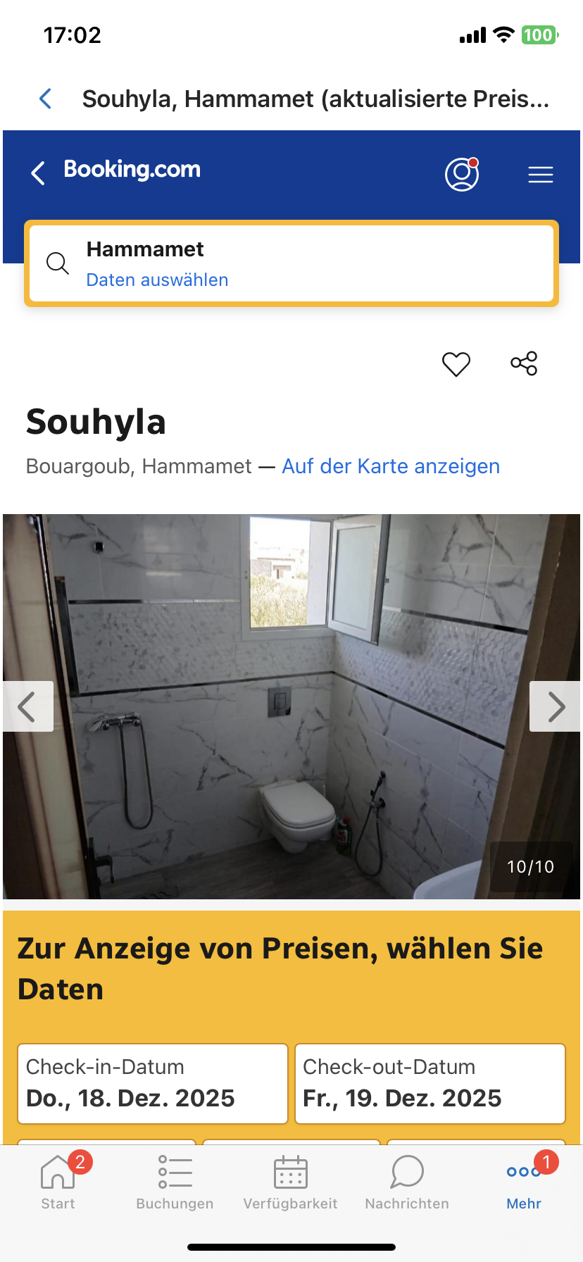 Bou Argoub&nbsp;Bou Argoub&nbsp;Location&nbsp;Appart. 1 pi�ce&nbsp;Appartement meuble avec belle vue