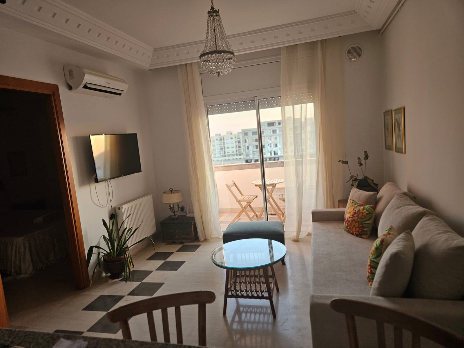 Ain Zaghouan&nbsp;Jardins de Carthage&nbsp;Location&nbsp;Appart. 2 pi�ces&nbsp;S1 meubl� les jardins de carthage