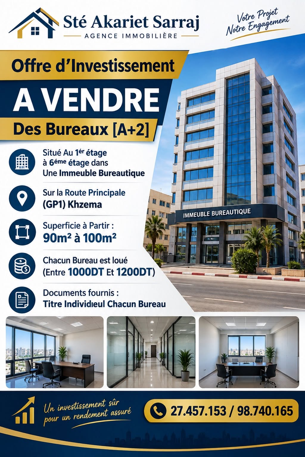 Bureaux & Commerces&nbsp;Bureau