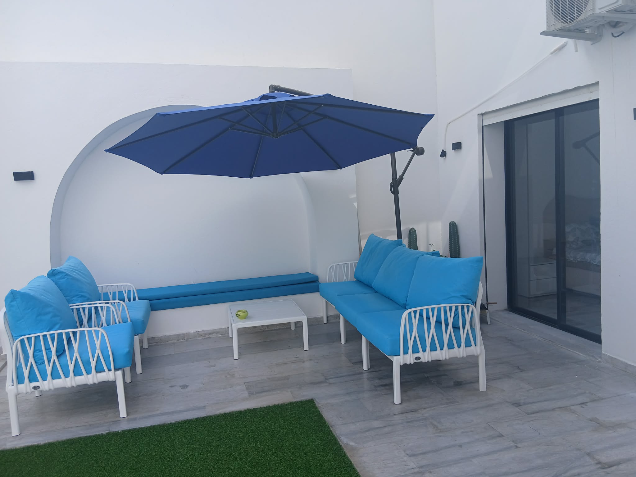 Hammamet&nbsp;Hammamet&nbsp;Location&nbsp;Appart. 3 pi�ces&nbsp;Rdc avec piscine kharouba hammamet nord