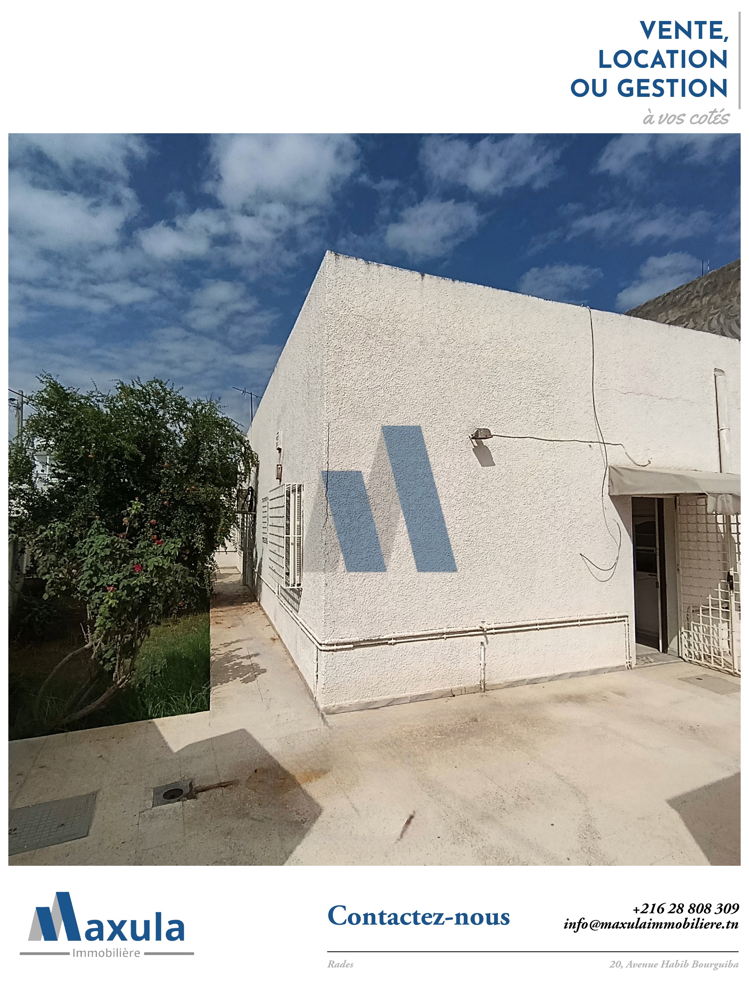 Rades&nbsp;Rades&nbsp;Vente&nbsp;Maisons&nbsp;Maison s2 de plain pieds a rades ville