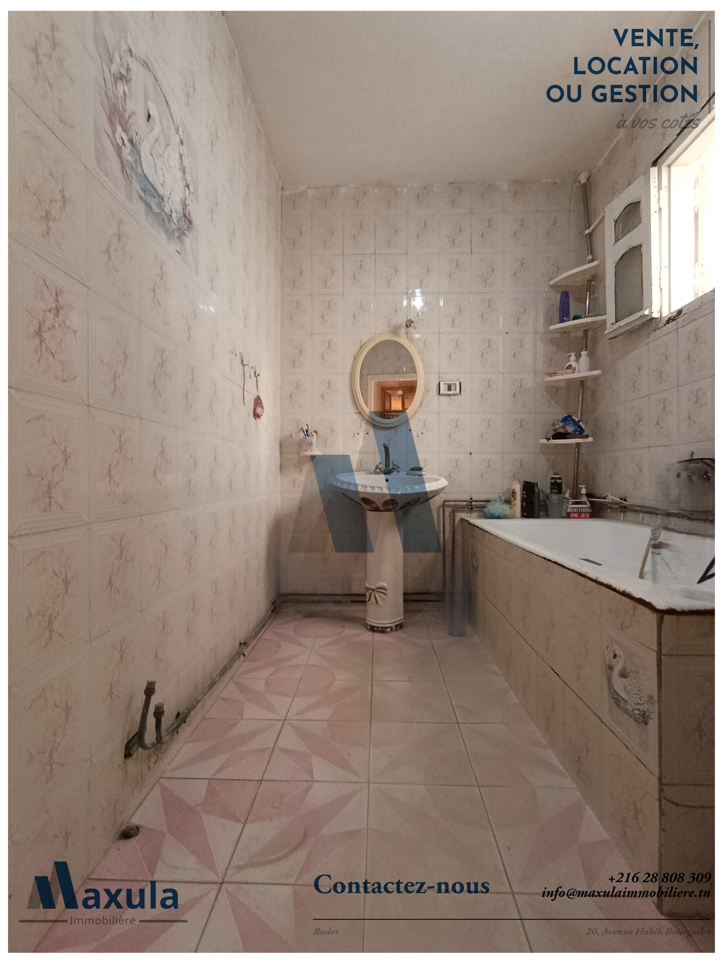 Rades&nbsp;Rades Saline&nbsp;Vente&nbsp;Maisons&nbsp;Maison d angle s5 a rades malleha