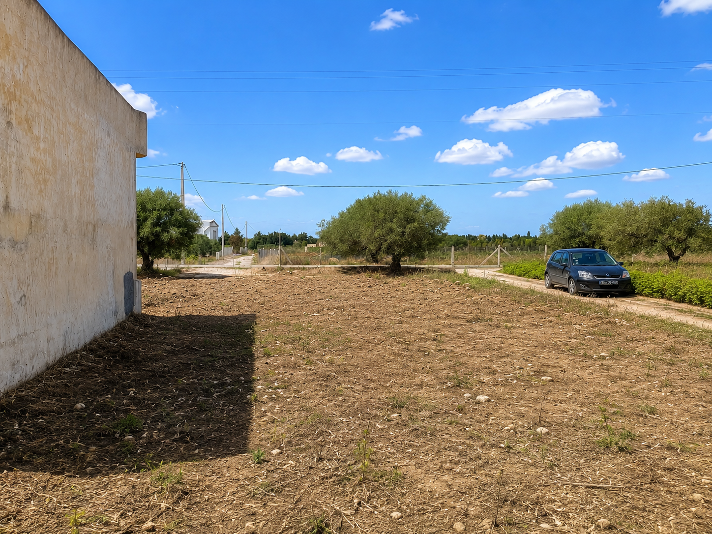 Beni Khalled&nbsp;Bir Drassen&nbsp;Terrain&nbsp;Terrain agricole&nbsp;Terrain  avec villa inachevee � beni khaled