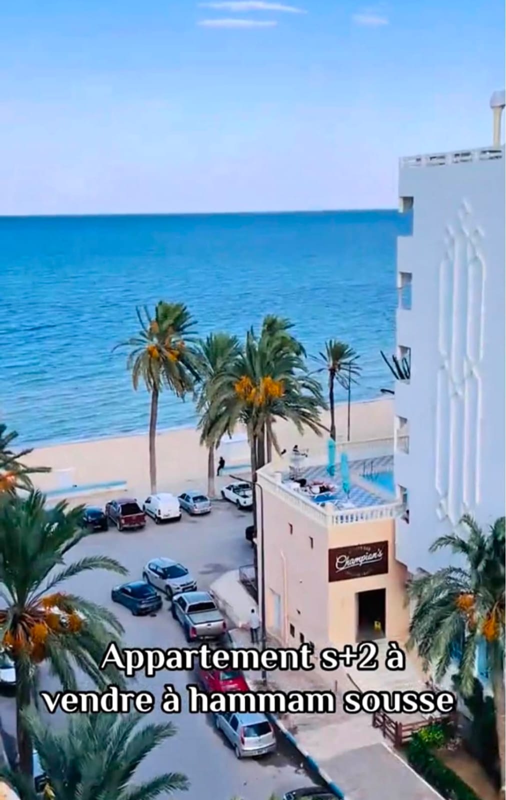 Hammam Sousse&nbsp;Hammam Sousse&nbsp;Vente&nbsp;Appart. 2 pi�ces&nbsp;Appartement s2 vue d�gag�e � hammam sousse