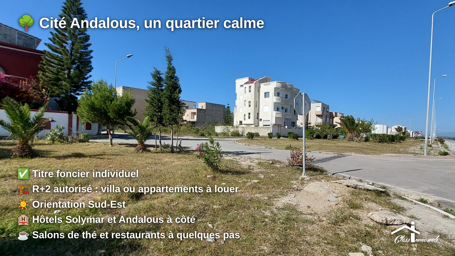Hammam Chatt&nbsp;Borj Cedria&nbsp;Terrain&nbsp;Terrain nu&nbsp;Terrain de 409 m2 � 300 m de la plage ejjahmi