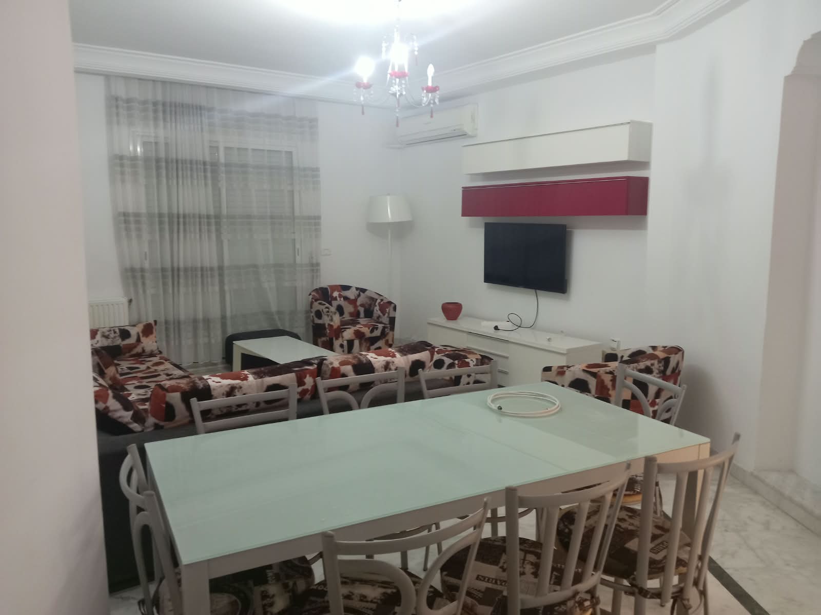 Ariana Ville&nbsp;El Menzah 7&nbsp;Location&nbsp;Appart. 4 pi�ces&nbsp;S plus 3 meubl� a el manzah 7 bis wb4537