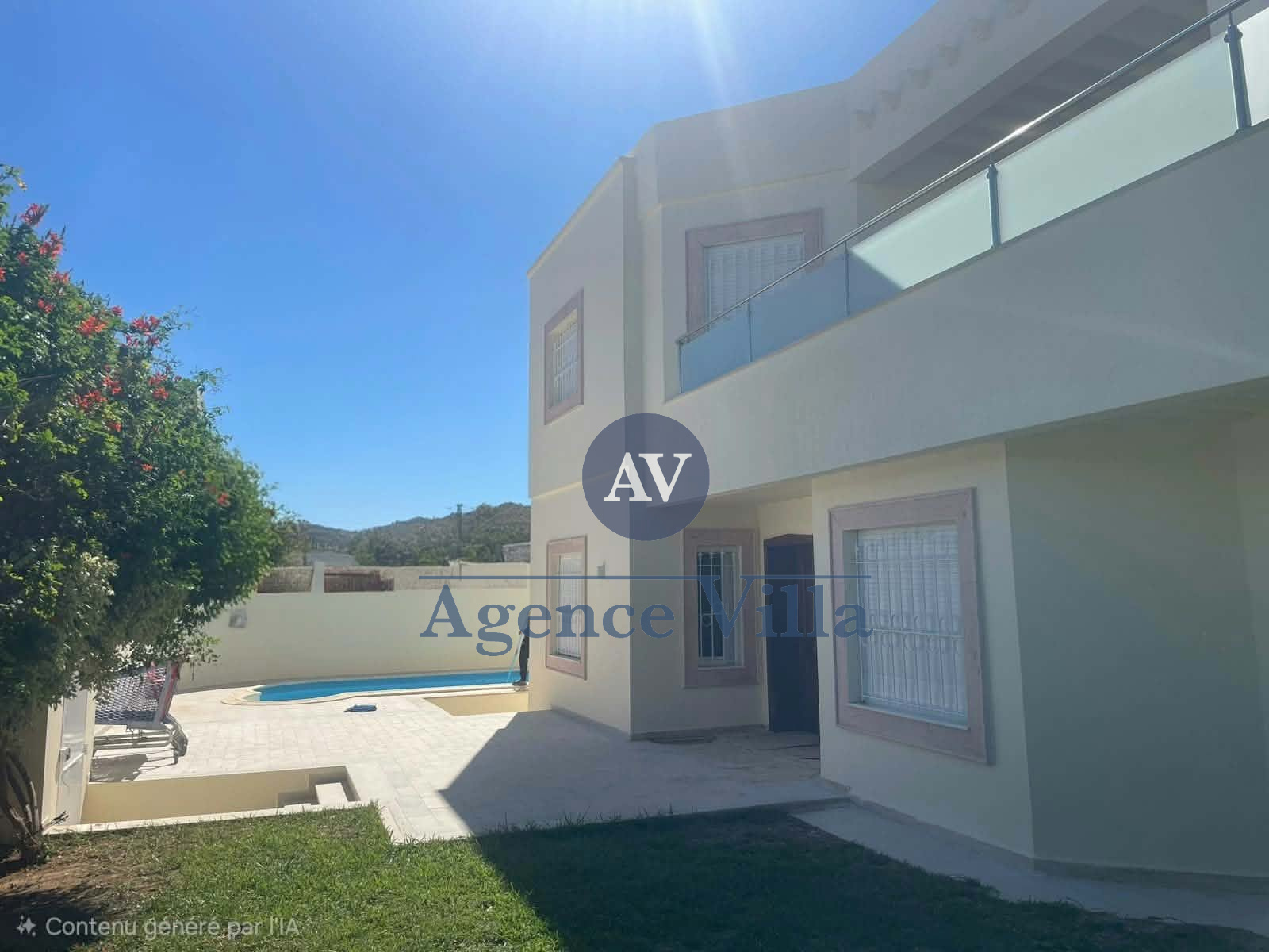 La Marsa&nbsp;Gammart&nbsp;Location&nbsp;Maisons&nbsp;Villa spacieuse s4 avec piscine � gammarth