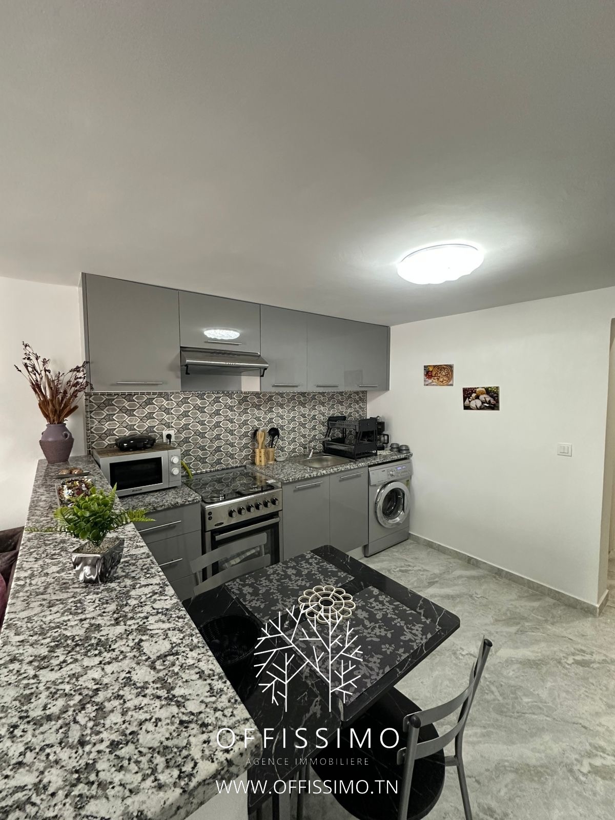 La Marsa&nbsp;Gammart&nbsp;Location&nbsp;Appart. 1 pi�ce&nbsp;S1 meubl� route de gammarth