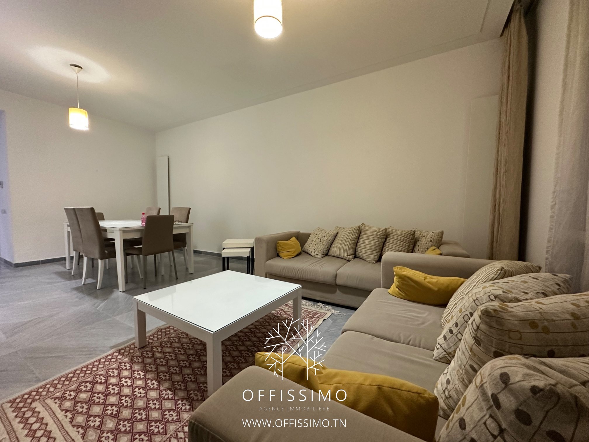 La Marsa&nbsp;Berge Du Lac&nbsp;Location&nbsp;Appart. 3 pi�ces&nbsp;S3 meubl� haut standing lac 2 avec balcon