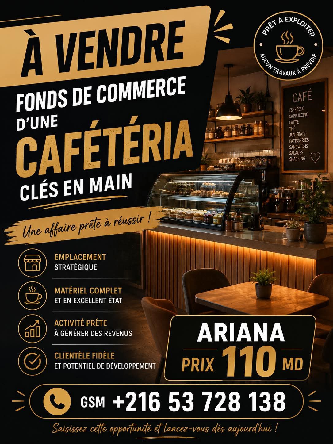 Bureaux & Commerces&nbsp;Fond de Commerce