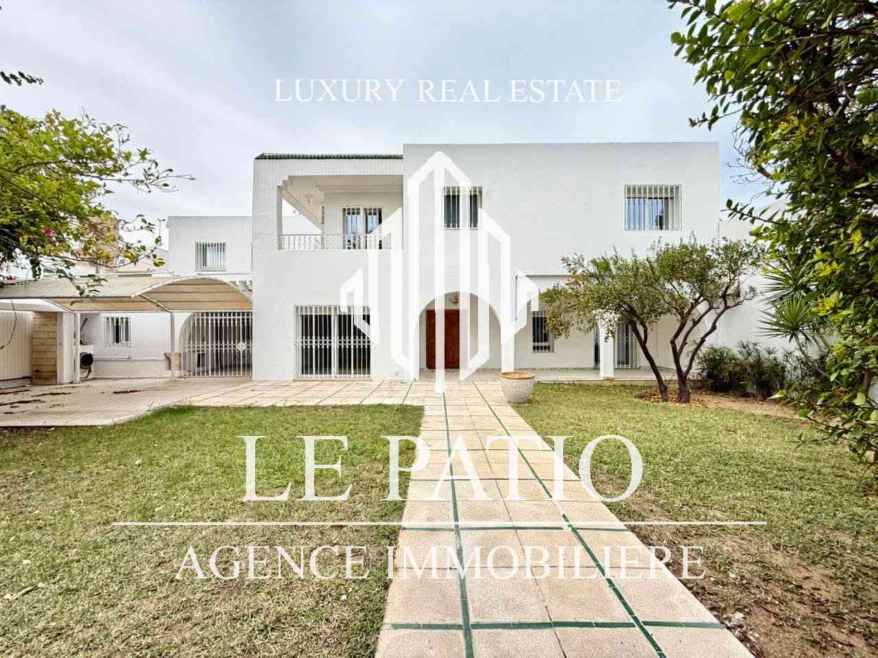 La Marsa&nbsp;Marsa Safsaf&nbsp;Location&nbsp;Maisons&nbsp;Villa s4 avec un grand jardin la marsa ville