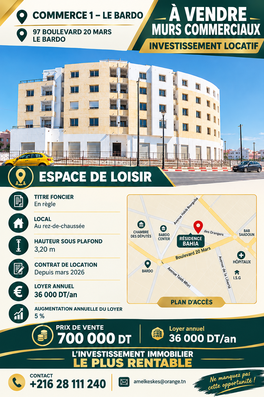 Bureaux & Commerces&nbsp;Surfaces
