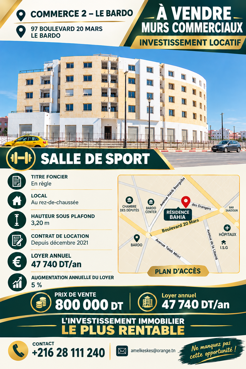 Bureaux & Commerces&nbsp;Surfaces