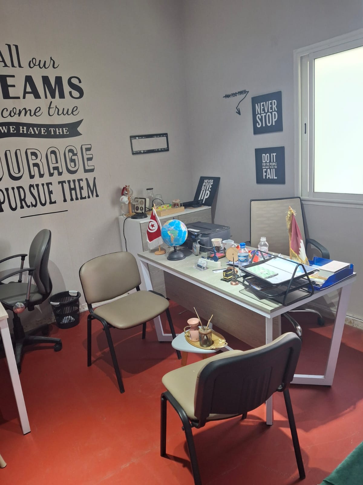 Ariana Ville&nbsp;El Menzah 5&nbsp;Location&nbsp;Appart. 1 pi�ce&nbsp;Beau bureau menzah 5